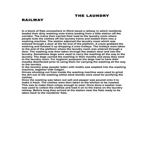 The  laundry railway