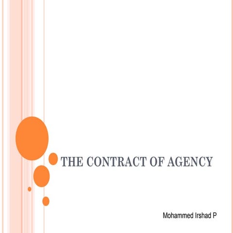 The law of agency