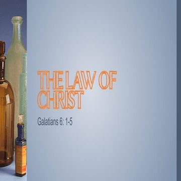 The Law of Christ | PDF