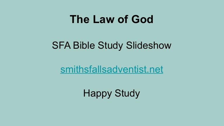 The Law Of God