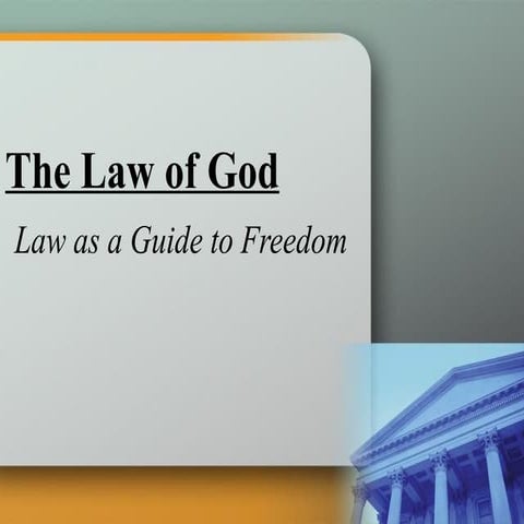 The Law of God and the 10 commandments . | PPTX