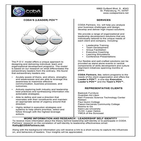 Davanzo  - The leader's point of view 