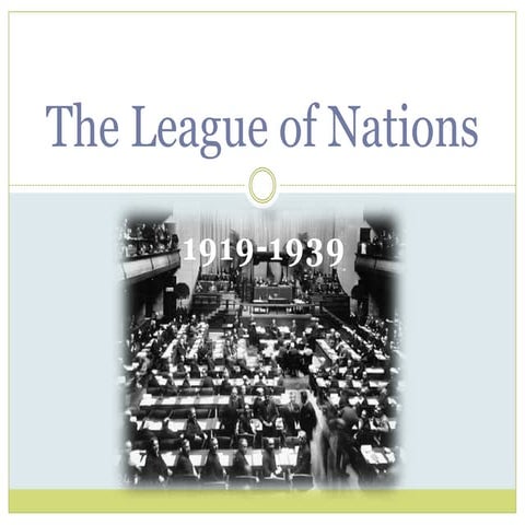 The League of Nations