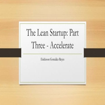 The lean startup   part three