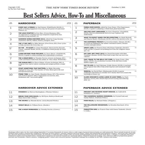 The Lean Startup debuts at #2 on the New York Times Bestseller List