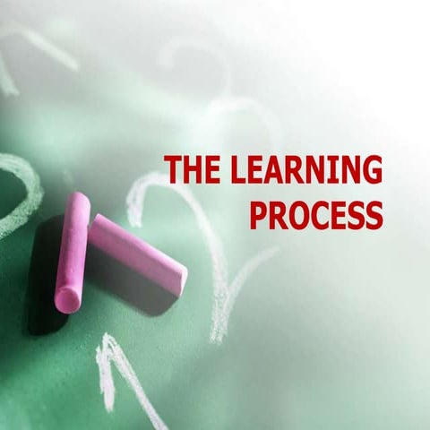 The learning process