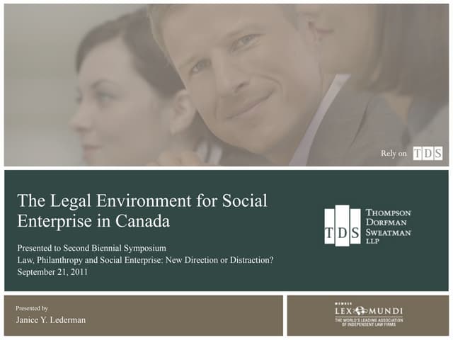 Social Enterprise In Canada