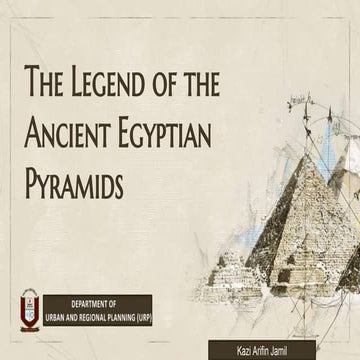 The legend of the ancient egyptian pyramids 
