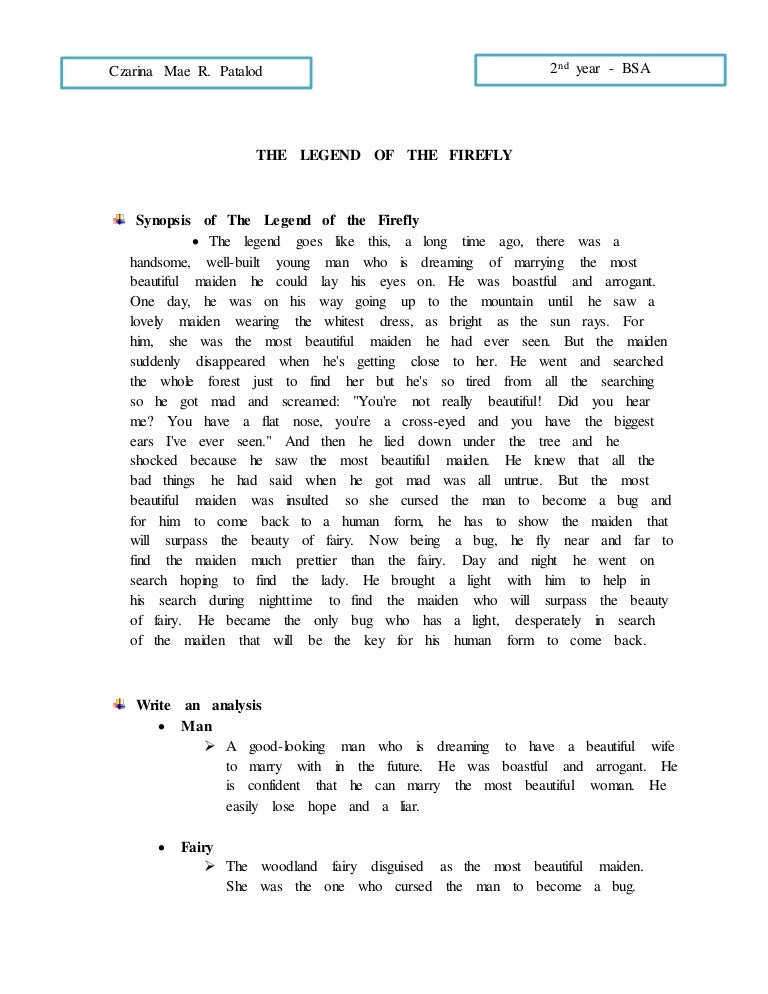 The legend of the firefly