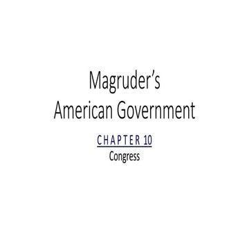 The Legislative Branch