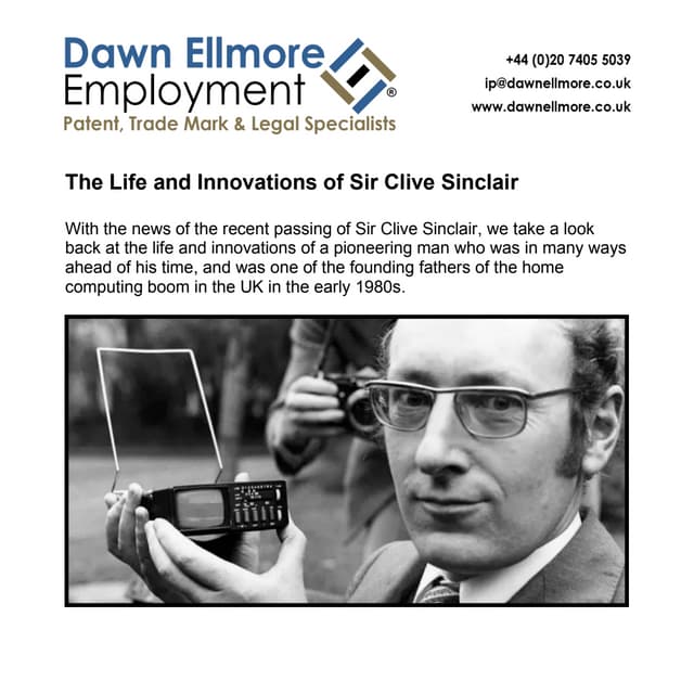 The Life and Innovations of Sir Clive Sinclair