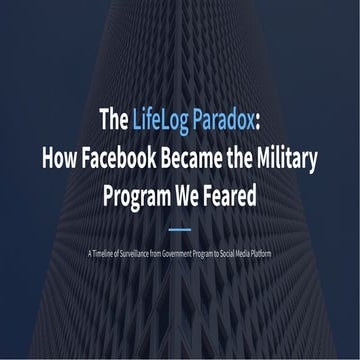 The LifeLog Paradox: How Facebook Functionally Replaced DARPA's ...
