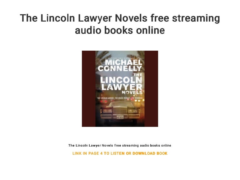 The Lincoln Lawyer Novels free streaming audio books online
