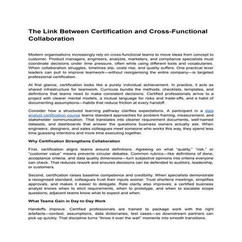 Cross functional communication | PPTX