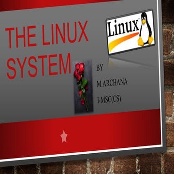 The linux system | PPT