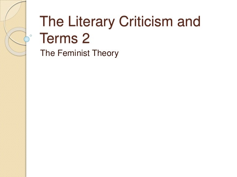 The Feminist Criticism