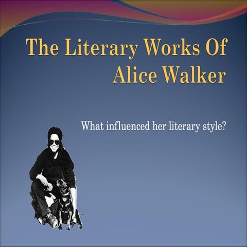The Literary Works Of Alice Walkerpdf