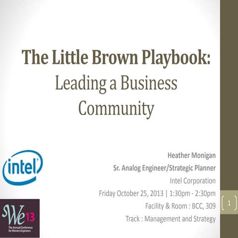 The Little Brown Playbook: Leading a Business Community
