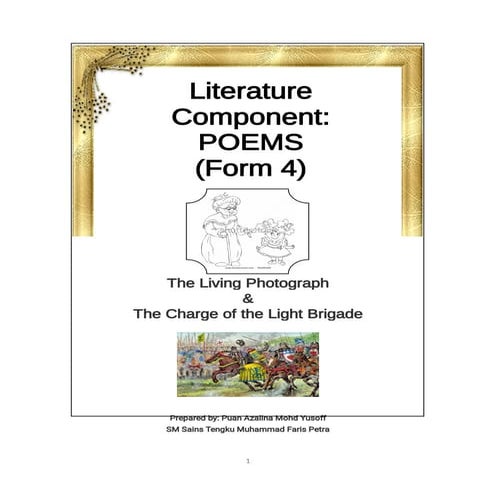 The Living Photograph & The Charge Of The Light Brigade.