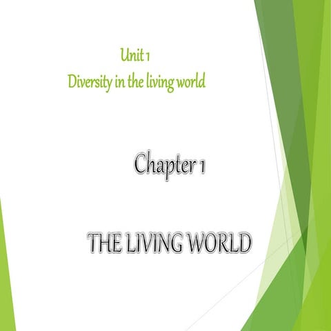The living world  ppt