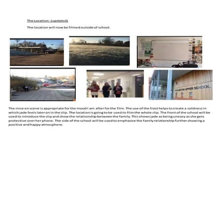 The location updated