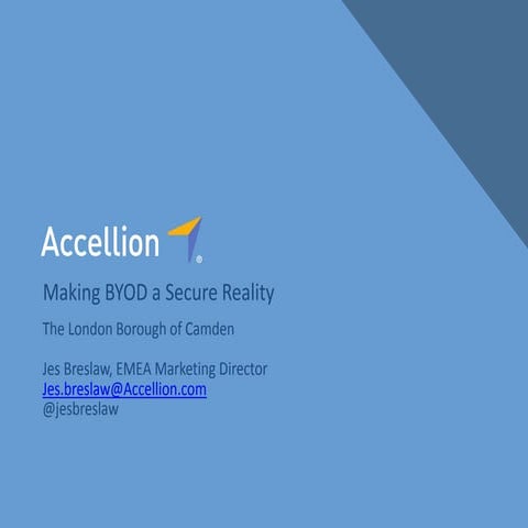 The London Borough of Camden- Making BYOD a Secure Reality