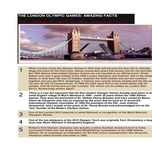 The london olympic games