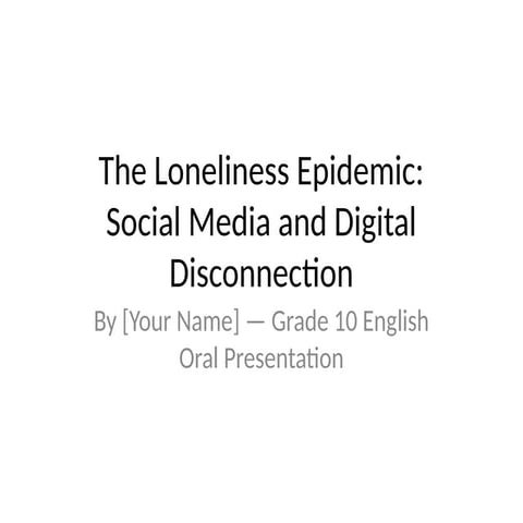 The Loneliness Epidemic: How Social Media Fuels Digital Disconnection ...
