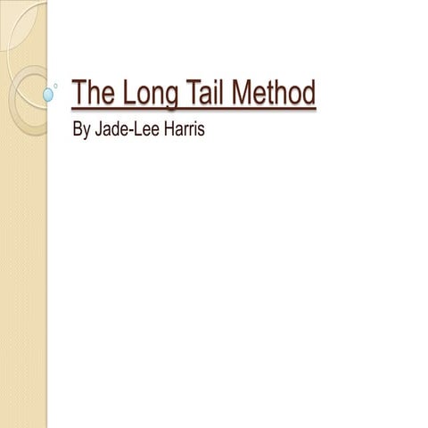Long Tail Presentation | PPT