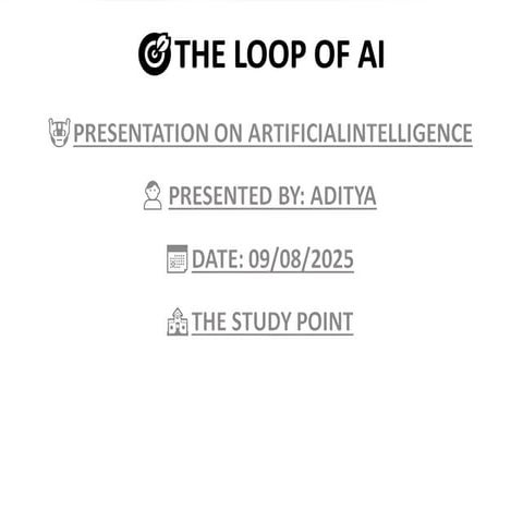 ♾️ THE LOOP OF AI | ARTIFICIAL INTELLIGENCE CYCLE 🔥. MISTRI ADITYA