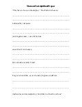 The lord's prayer worksheet