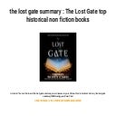 the lost gate summary The Lost Gate top historical non fiction books