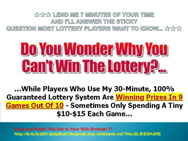 The lottery numbers