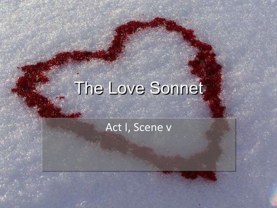 The love sonnet