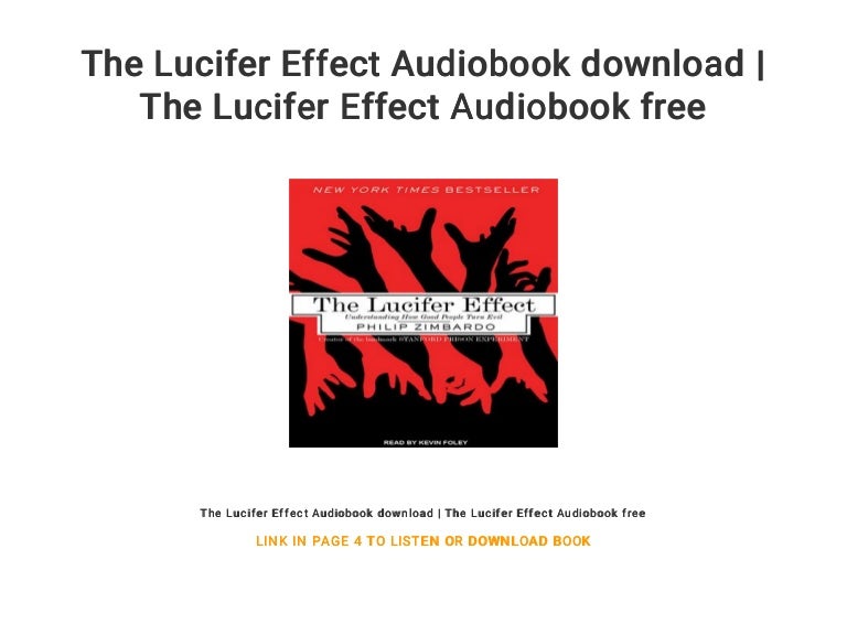 The Lucifer Effect Audiobook download The Lucifer Effect Audiobook