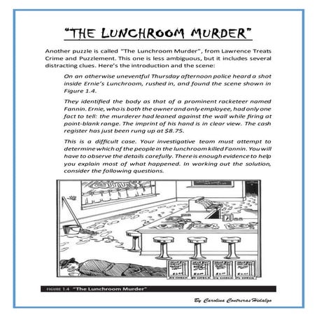 The lunchroom murder