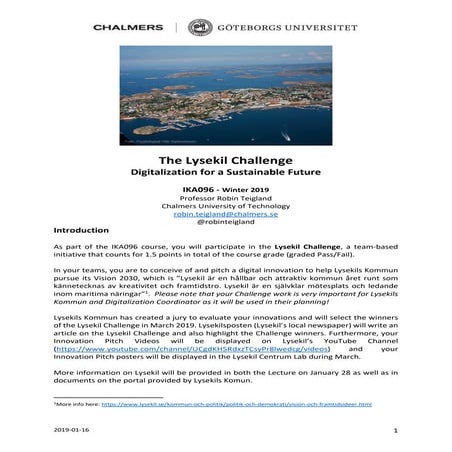 The Lysekil Challenge