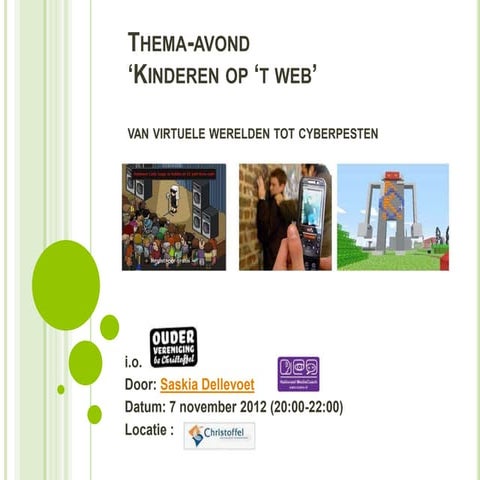 Thema avond ‘kinderen op ‘t web’ saskiadellevoet