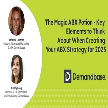 The Magic ABX Potion – Key Elements to Think About When Creating Your ABX Str...