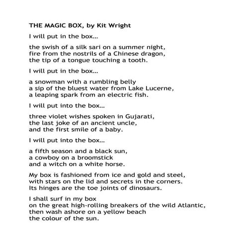 The magic box | PPT