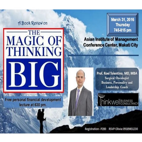 The magic of thinking big   roel tolentino part 2