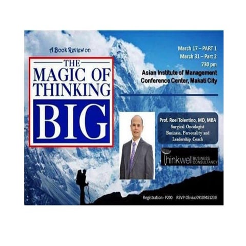 The magic of thinking big   roel tolentino part 1