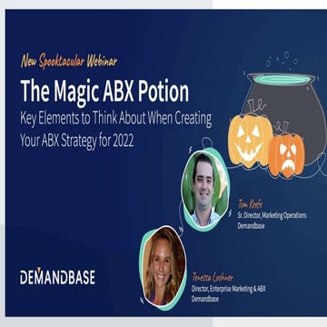 The Magic ABX Potion: Key Elements to Think About When Creating Your ABX Stra...