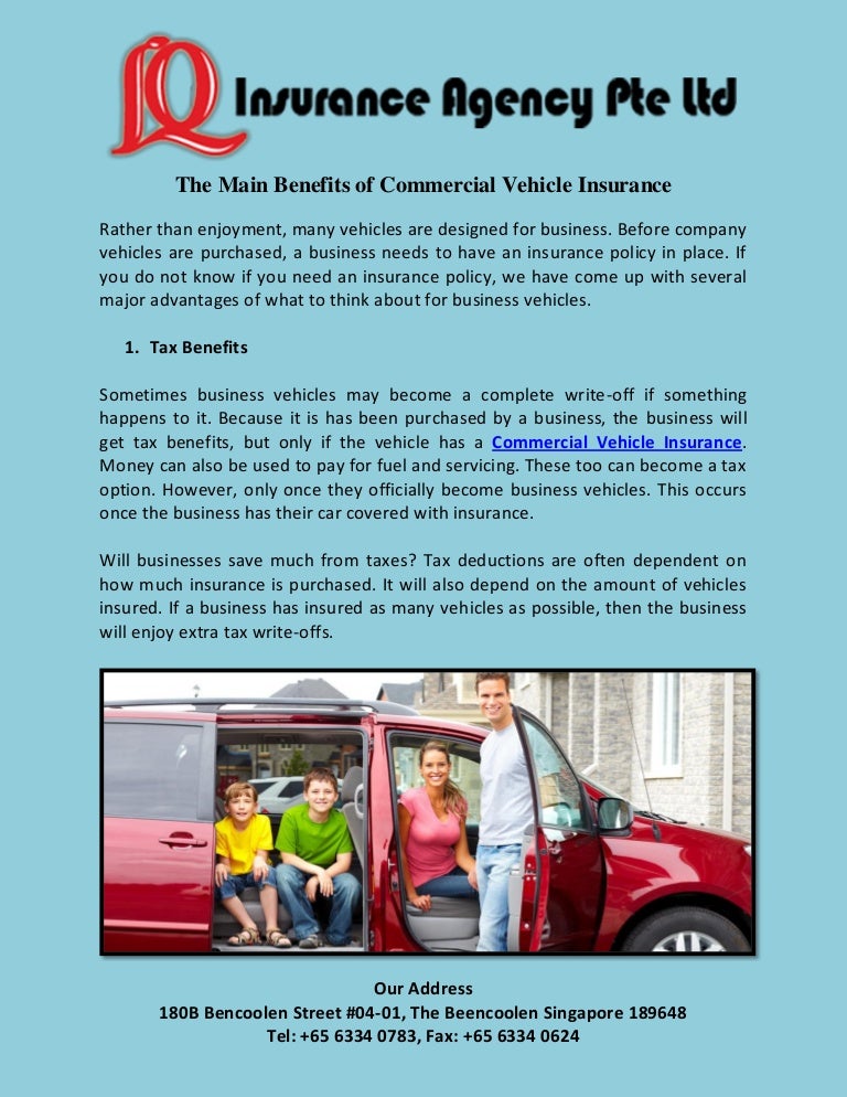 The main benefits of commercial vehicle insurance