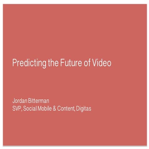 Jordan Bitterman on The Makegood: The Future of Video