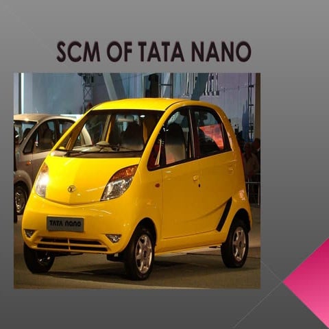 supply chain management of Tata Nano