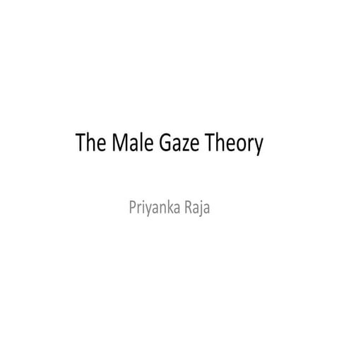 The male gaze theory