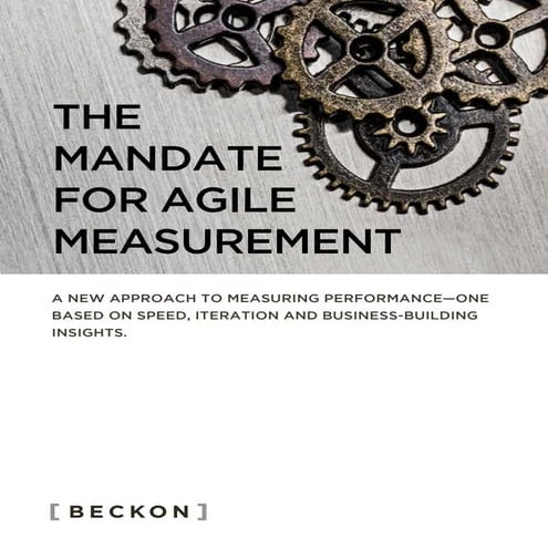 The Mandate for Agile Measurement by BECKON