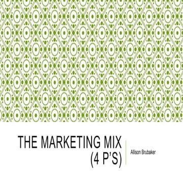 Marketing Mix: Starbucks