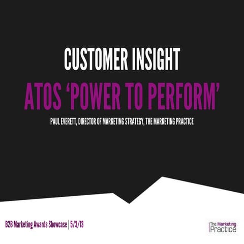 Runner Up: Best Use of Customer Insight